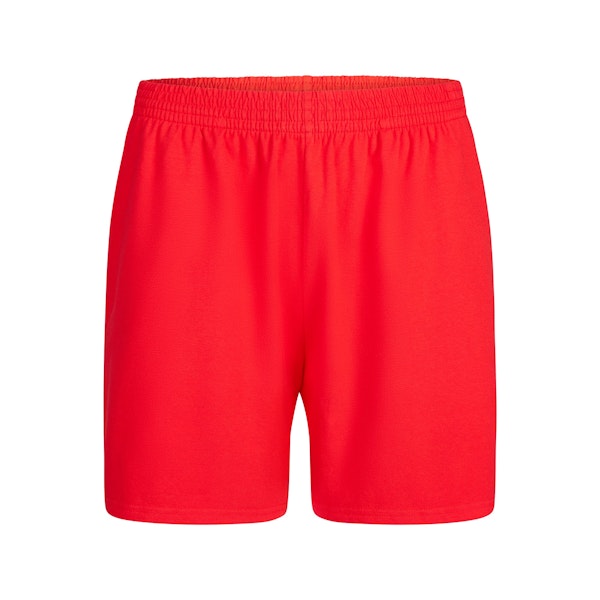 COTTON JERSEY CLASSIC SHORT | RUBY FLAT ON A WHITE BACKGROUND | FLT