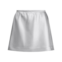 HEAVYWEIGHT SATIN MINI SKIRT