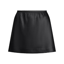 HEAVYWEIGHT SATIN MINI SKIRT