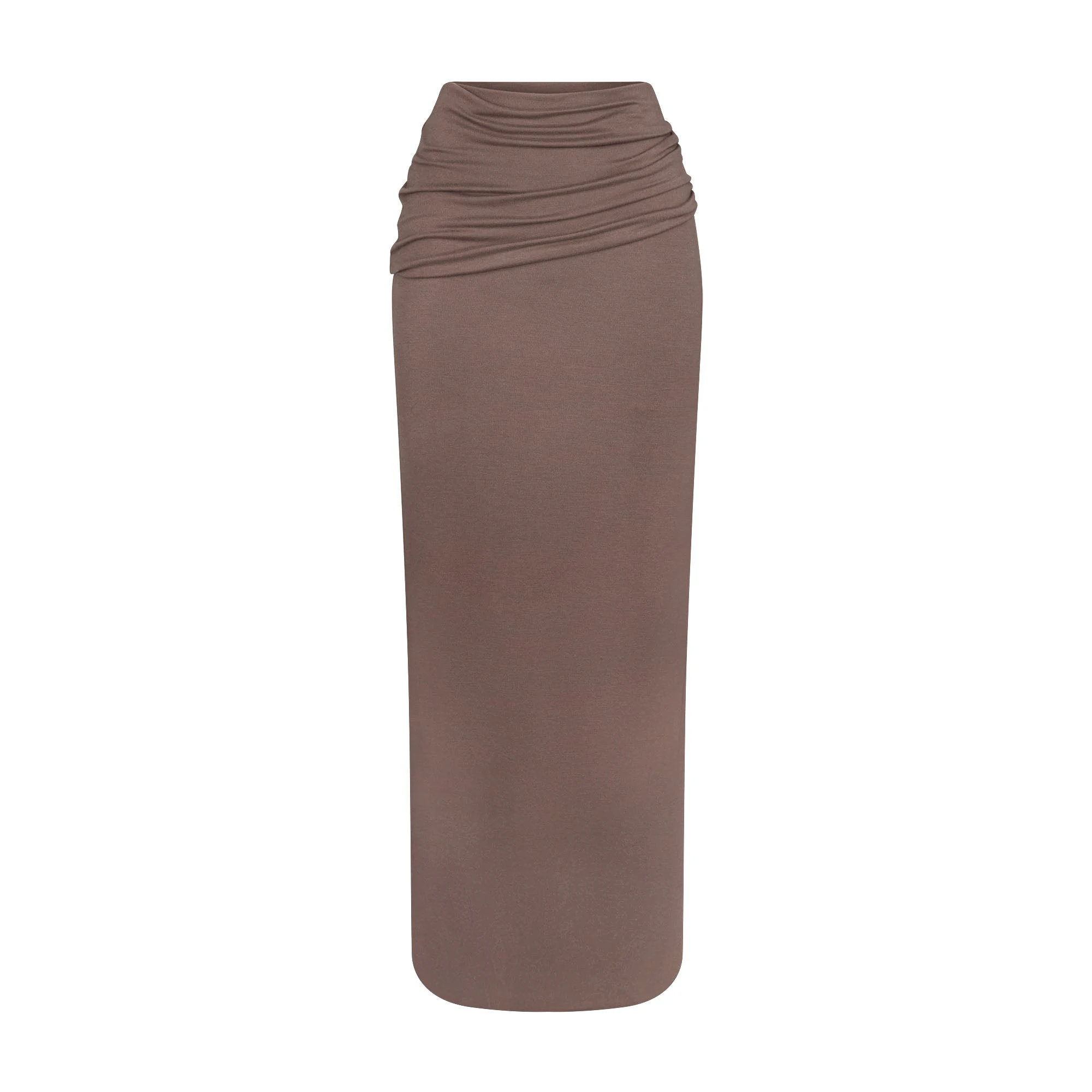 SKIMS CLOUD FOLDOVER SKIRT | AMETHYST FLAT ON A WHITE BACKGROUND | FLT | FLT