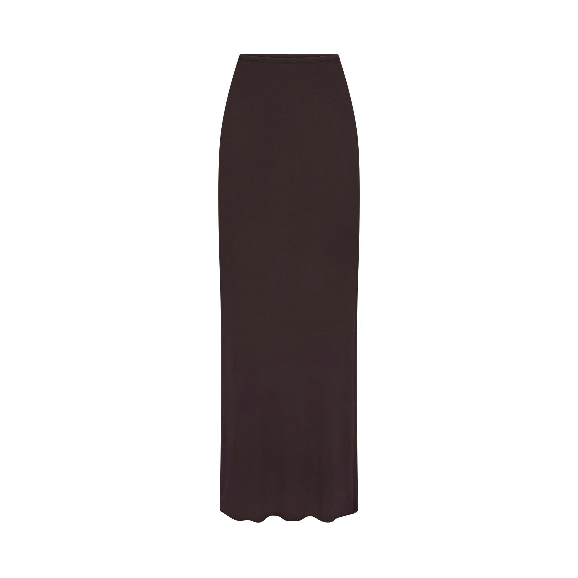 SHEER MODAL LONG SKIRT | PHOENIX FLAT ON A WHITE BACKGROUND | FLT