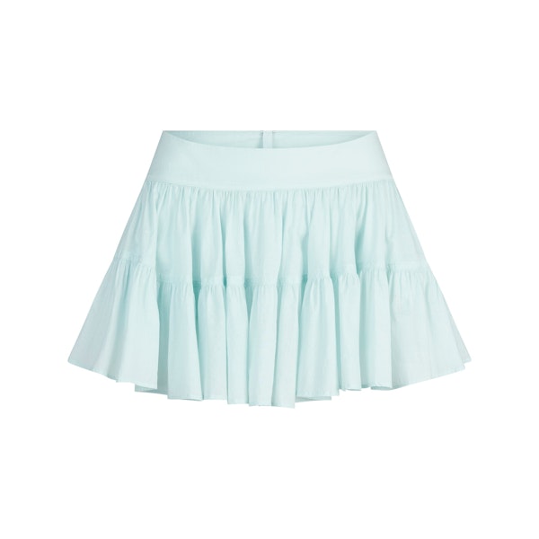 COTTON VOILE MINI SKIRT | FROST FLAT ON A WHITE BACKGROUND | FLT
