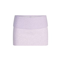 COTTON FLEECE FOLDOVER MINI SKIRT