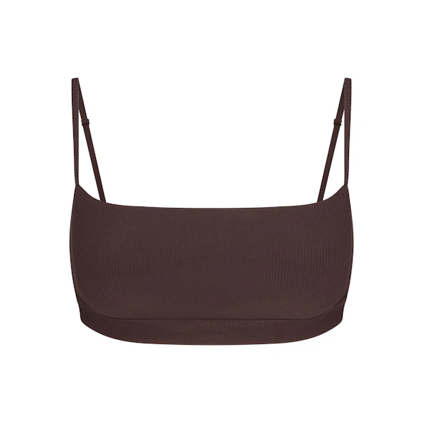 SOFT LOUNGE TANK | TANZANITE (SCOOP BRALETTES, BRALETTES) FLAT ON A WHITE BACKGROUND | FLT