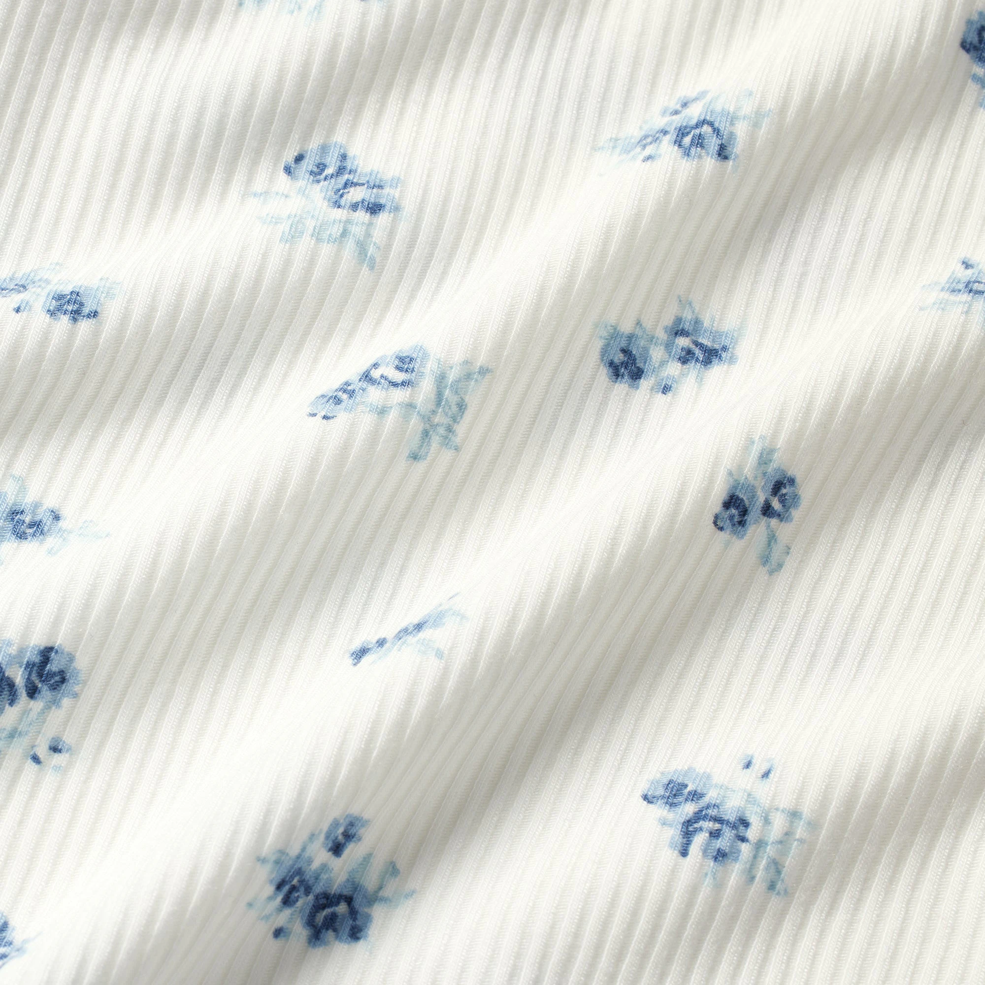 SOFT LOUNGE LACE CAMI | BLUE GARDEN PRINT ADDITIONAL FABRIC DETAILS