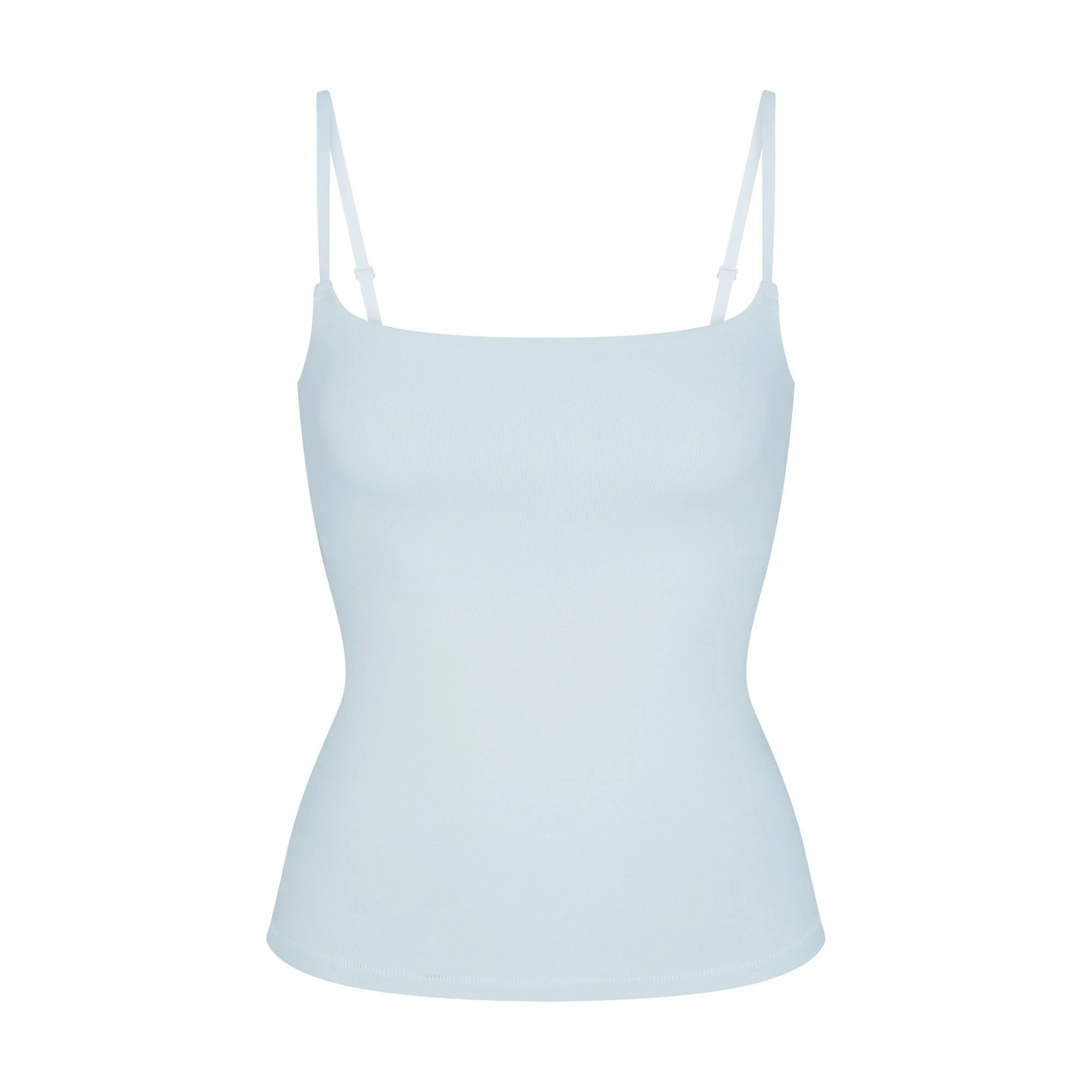 COTTON JERSEY CAMI | OPAL FLAT ON A WHITE BACKGROUND | FLT
