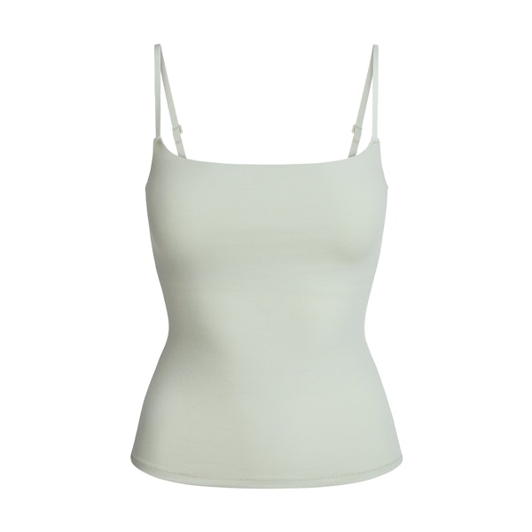 COTTON JERSEY CAMI | SPEARMINT FLAT ON A WHITE BACKGROUND | FLT