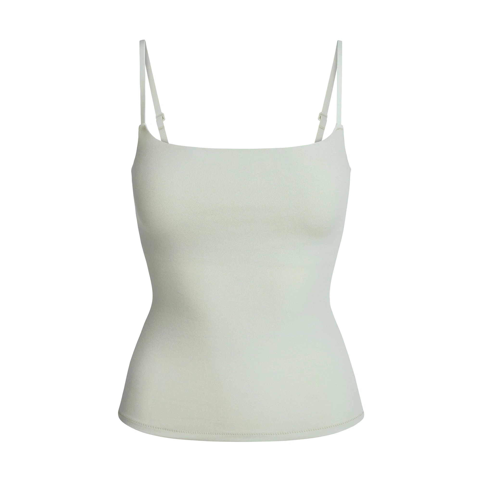 COTTON JERSEY CAMI | SPEARMINT FLAT ON A WHITE BACKGROUND | FLT