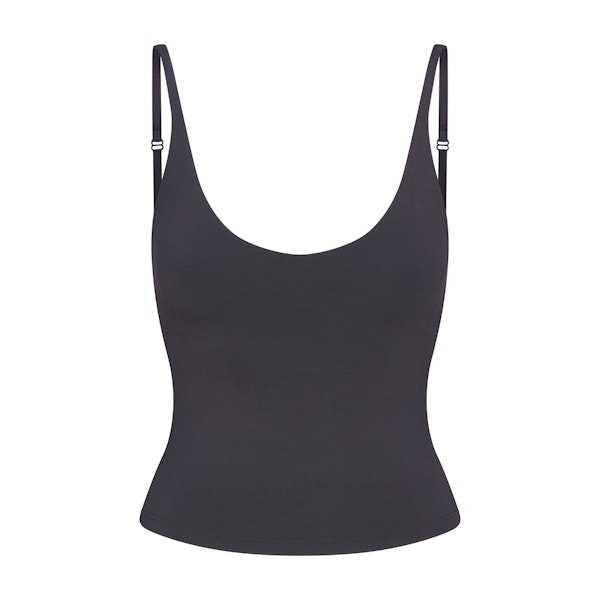 SMOOTH LOUNGE CAMI | GRAPHITE FLAT ON A WHITE BACKGROUND | FLT | FLT