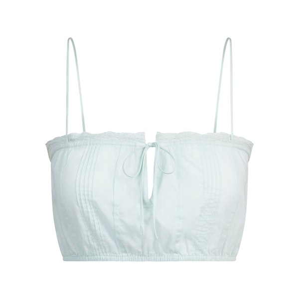COTTON VOILE SUPER CROPPED CAMI | FROST FLAT ON A WHITE BACKGROUND | FLT