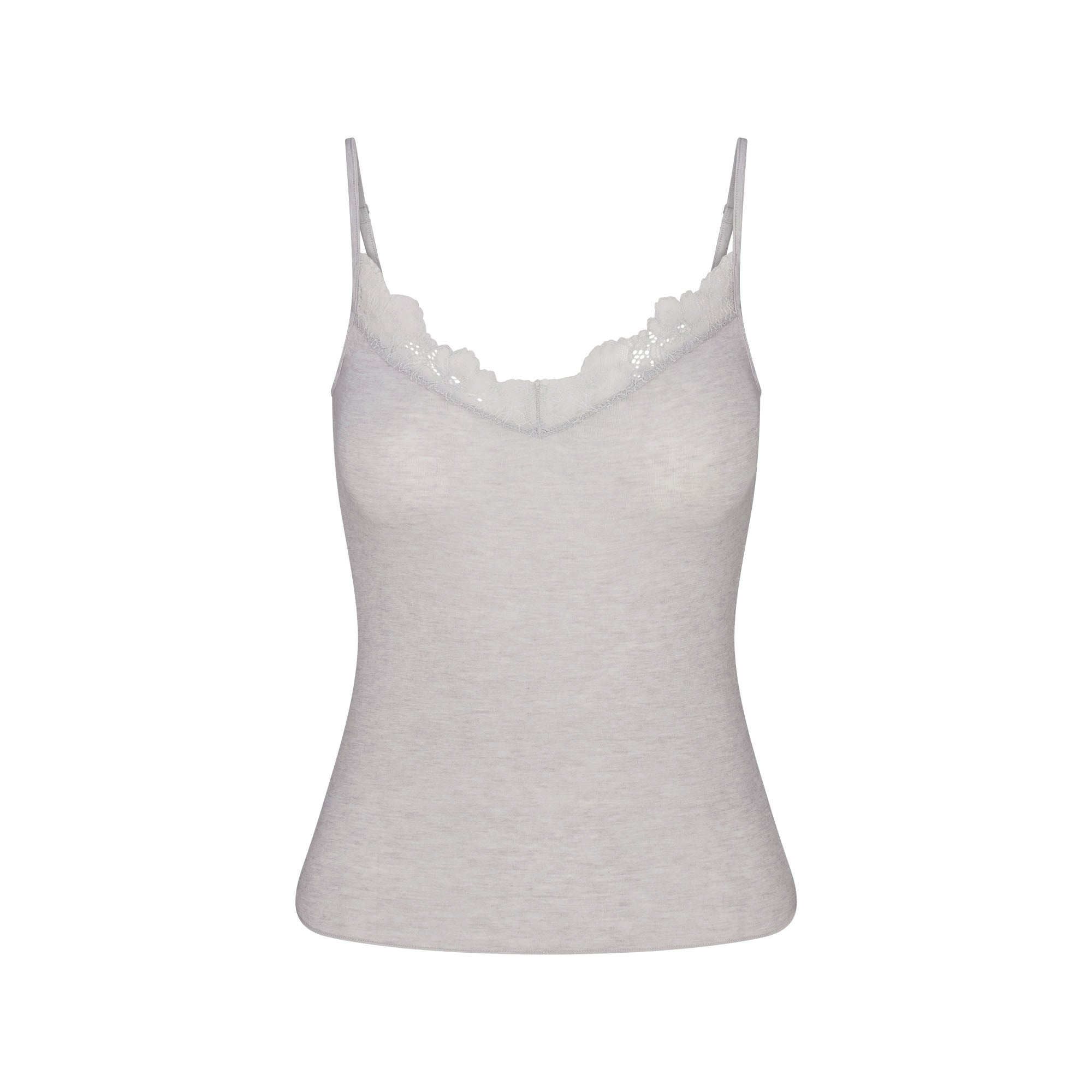 SHEER MODAL LACE CAMI | HEATHER GREY | SKIMS