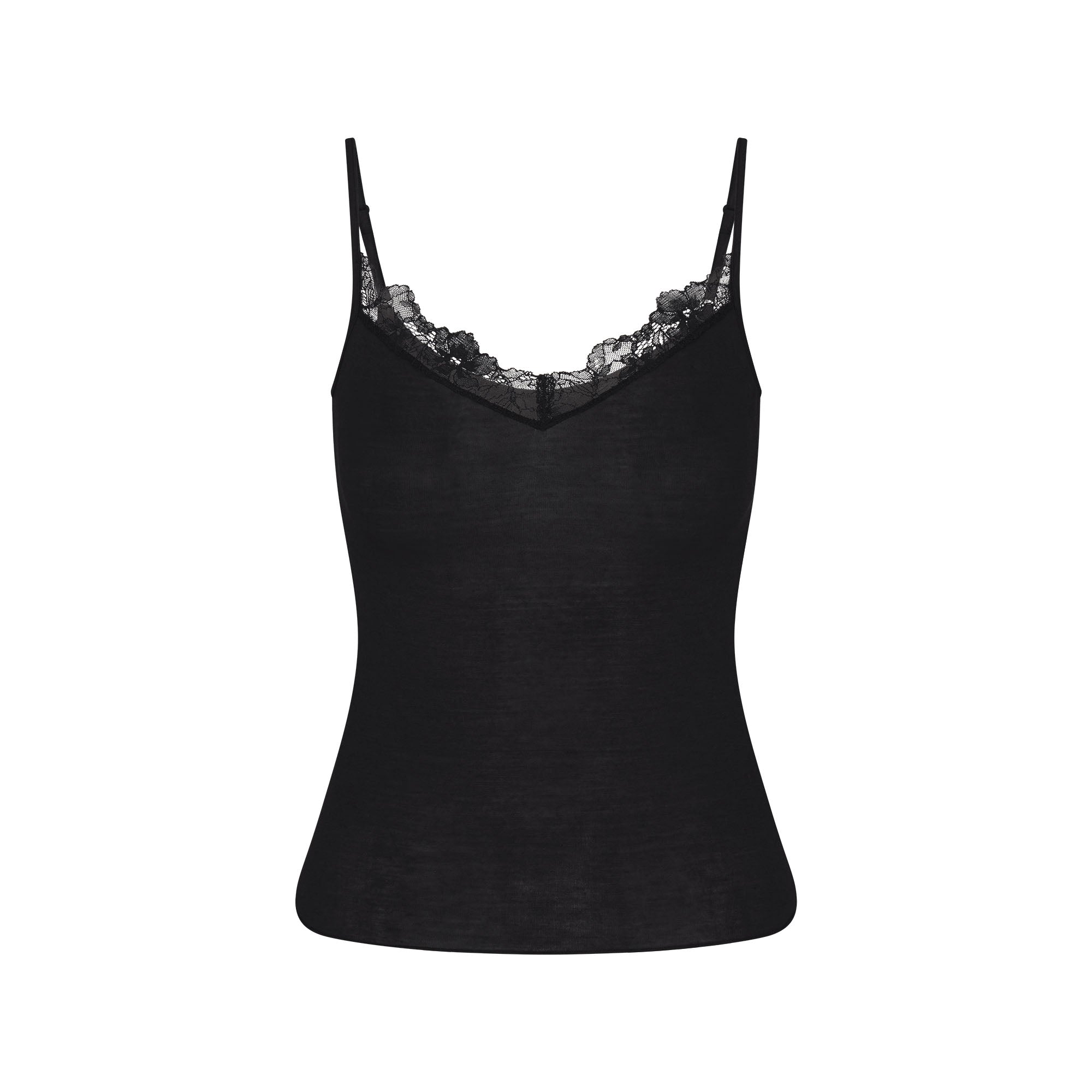SHEER MODAL LACE CAMI | ONYX | SKIMS