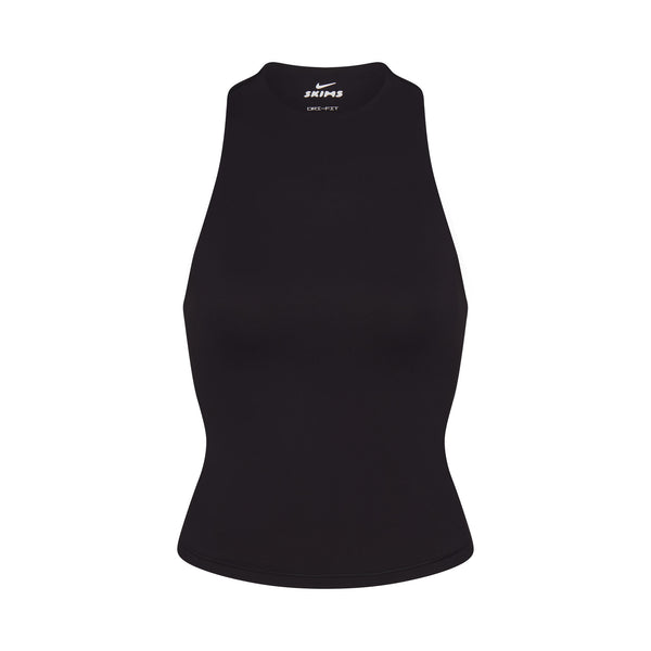 NikeSKIMS MATTE DOUBLE STRAP SCOOP TANK | OBSIDIAN | SKIMS