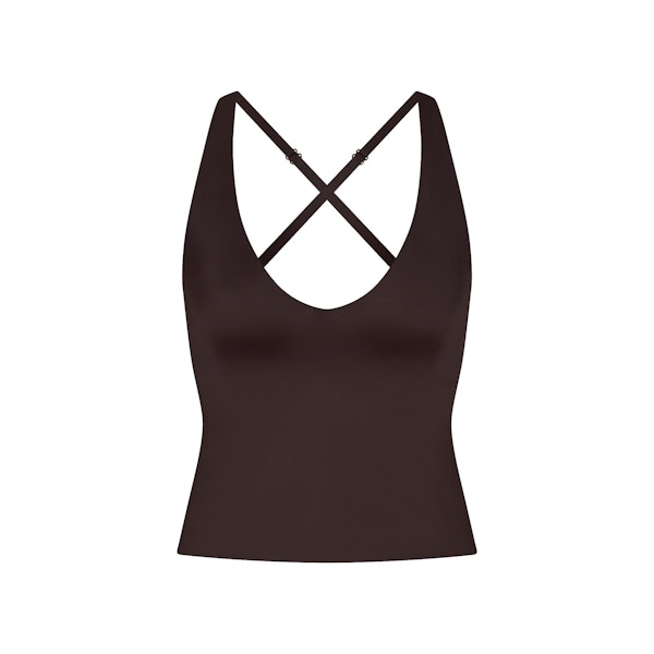NikeSKIMS SHINE V-NECK TANK | PHOENIX FLAT ON A WHITE BACKGROUND | FLT