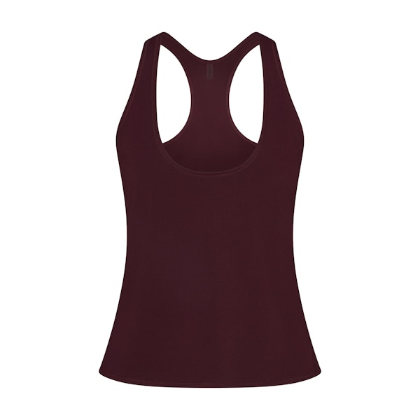 NikeSKIMS AIRY RACER BACK TANK | CURRANT FLAT ON A WHITE BACKGROUND | FLT