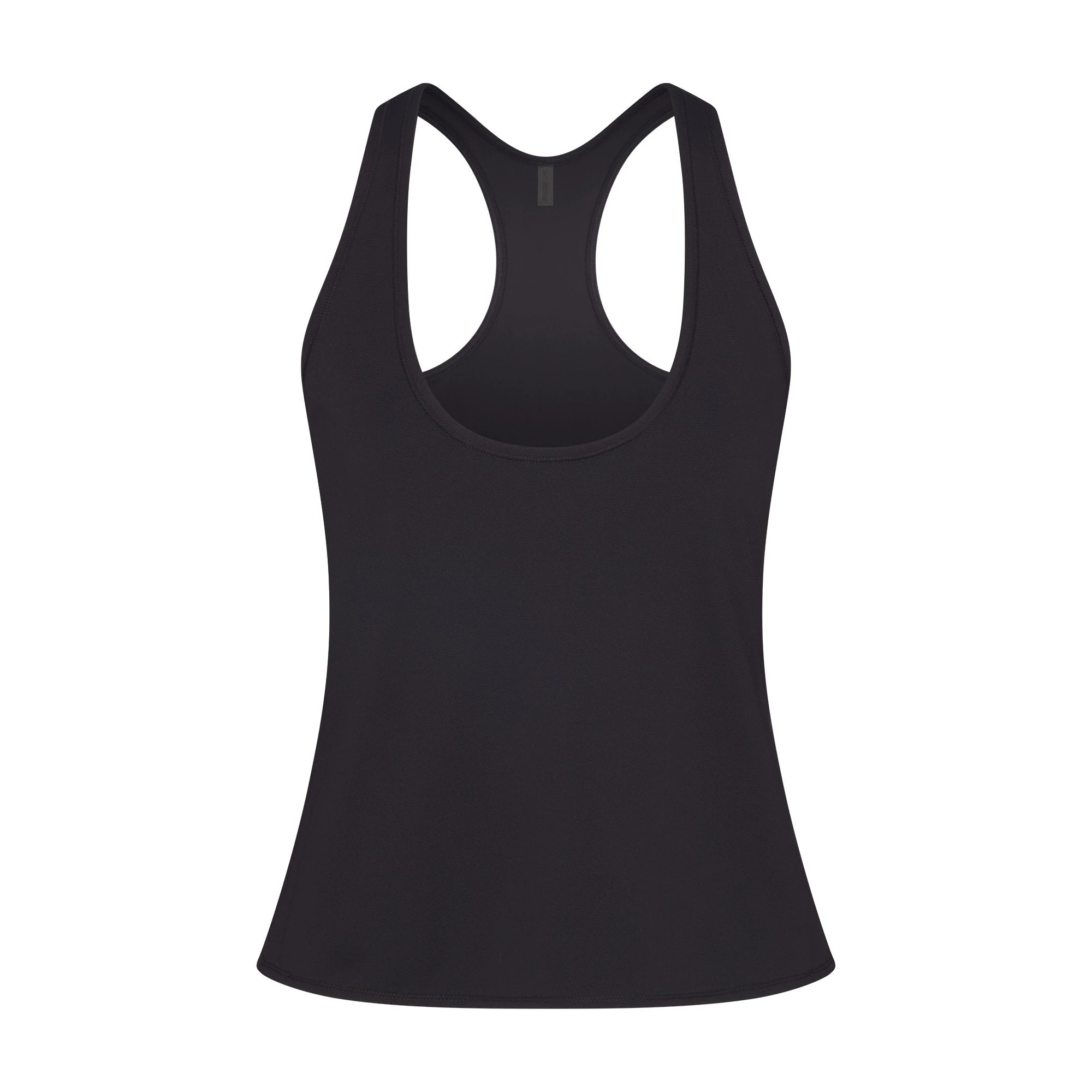 NikeSKIMS AIRY RACER BACK TANK | OBSIDIAN FLAT ON A WHITE BACKGROUND | FLT