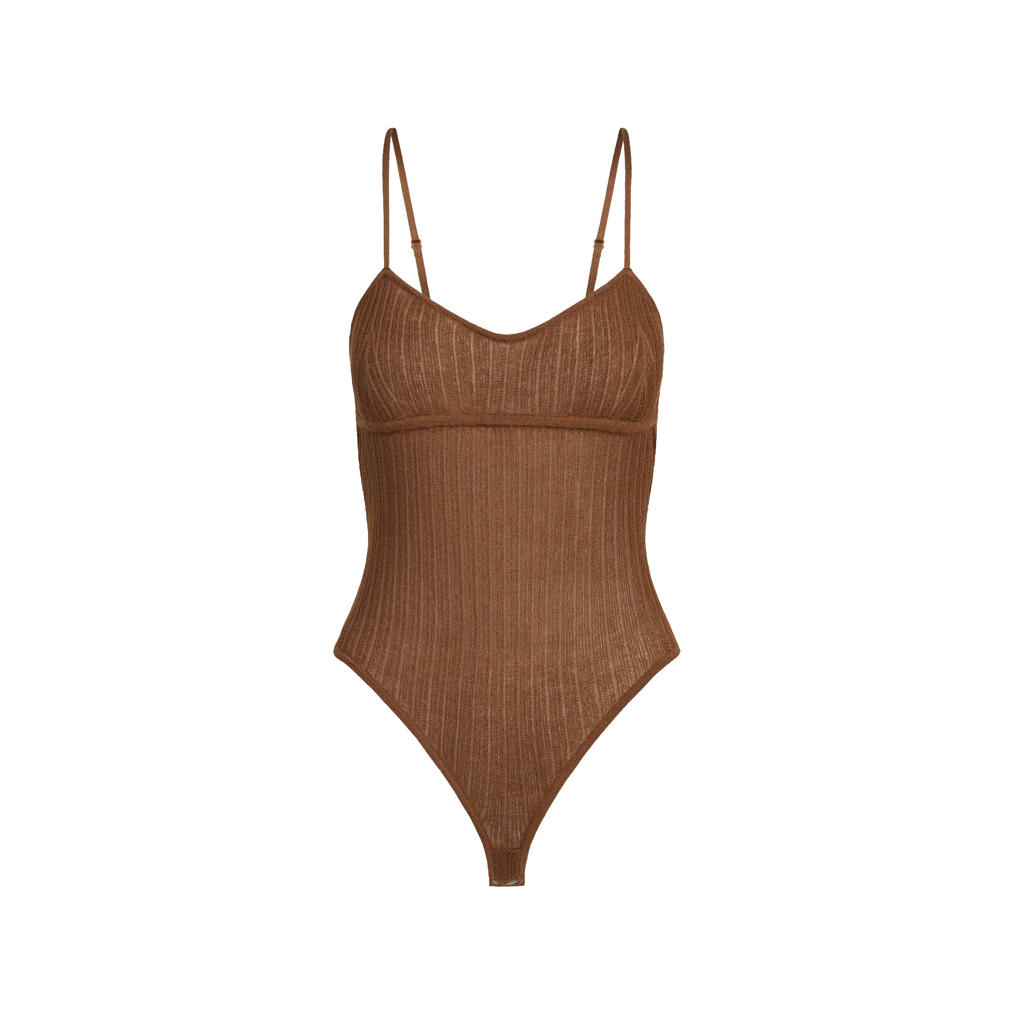 【超最新アイテム・即発】SKIMS 誰よりも早くSHEER KNIT!! SHEER KNIT CAMI BODYSUIT | BISON