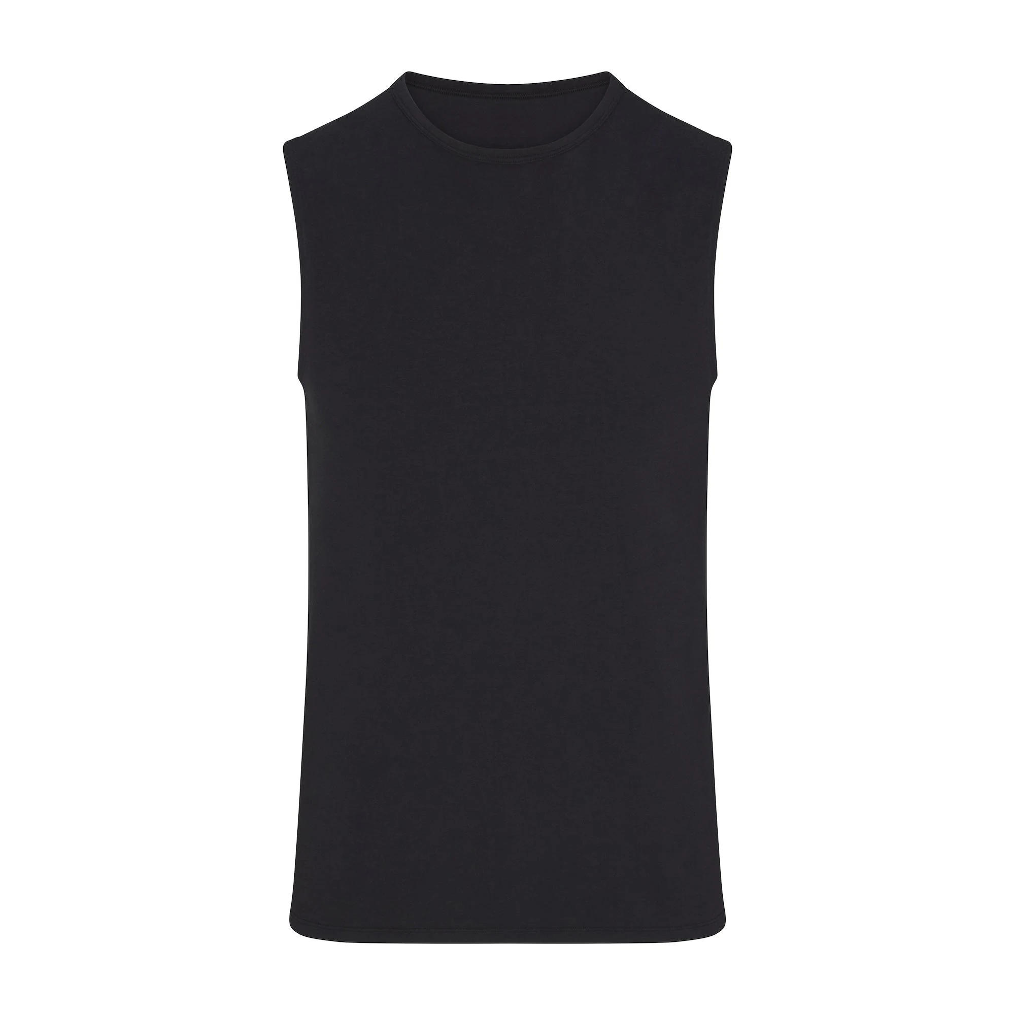 JERSEY SLEEP MENS TANK | OBSIDIAN (MENS TANKS) FLAT ON A WHITE BACKGROUND | FLT