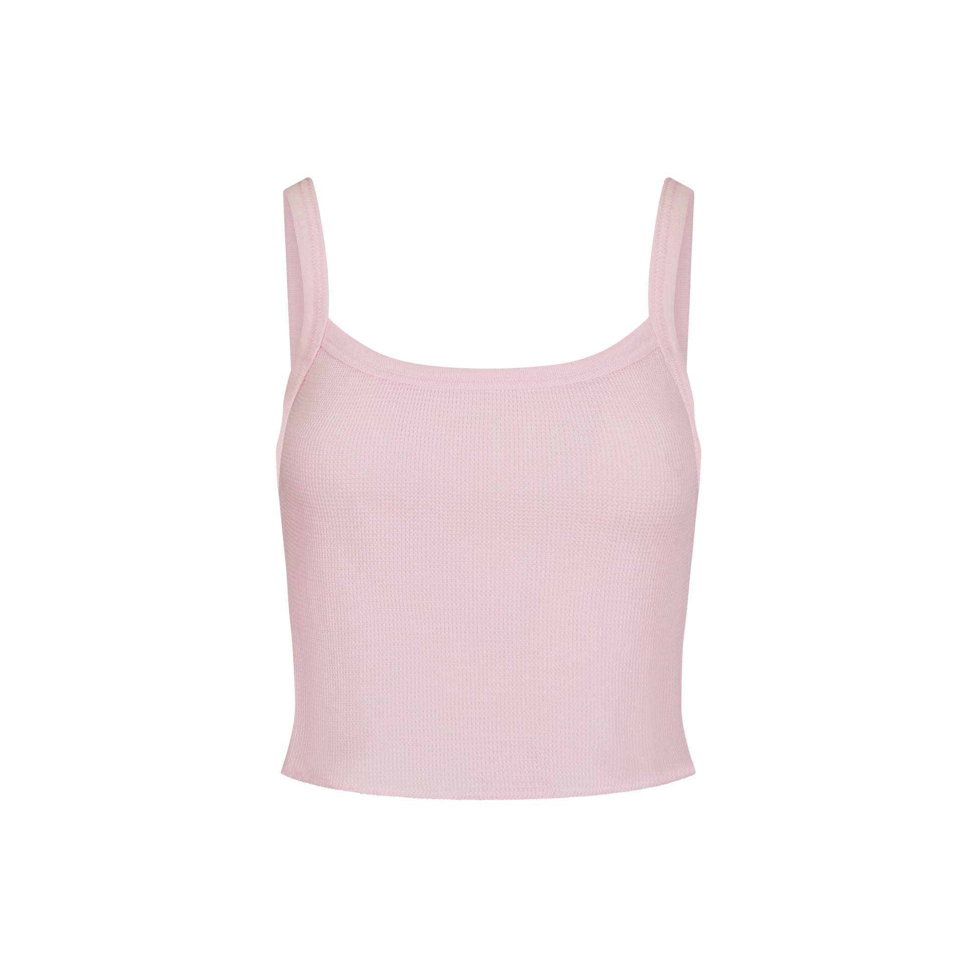 WAFFLE CROPPED CAMI | CHERRY BLOSSOM | XXS