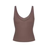 SHEER RIB V NECK TANK