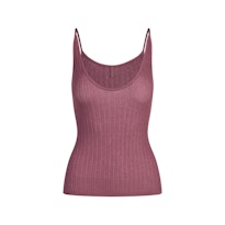 SHEER KNIT PLUNGE TANK