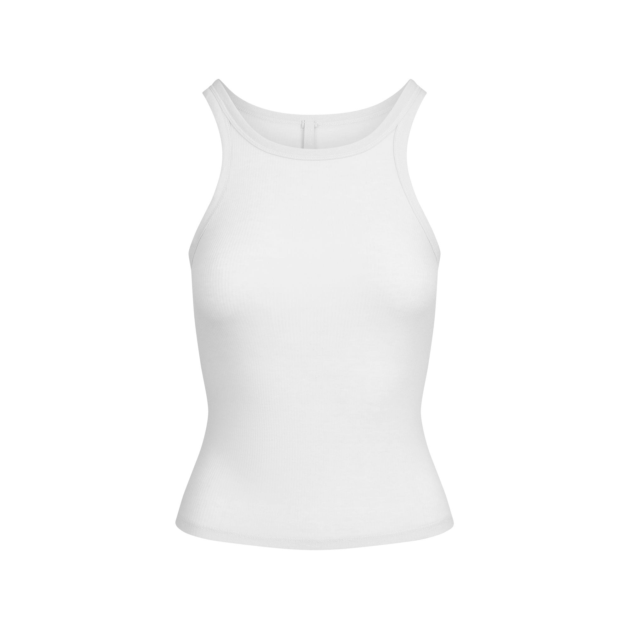 SHEER COTTON TANK | SNOW FLAT ON A WHITE BACKGROUND | FLT