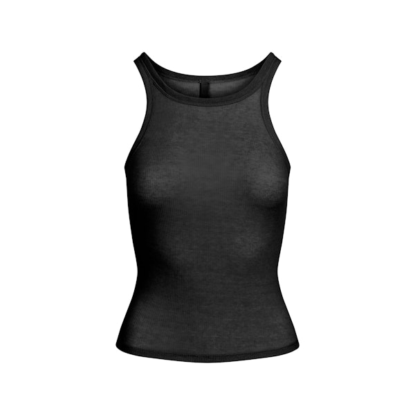 SHEER COTTON TANK | SOOT FLAT ON A WHITE BACKGROUND | FLT