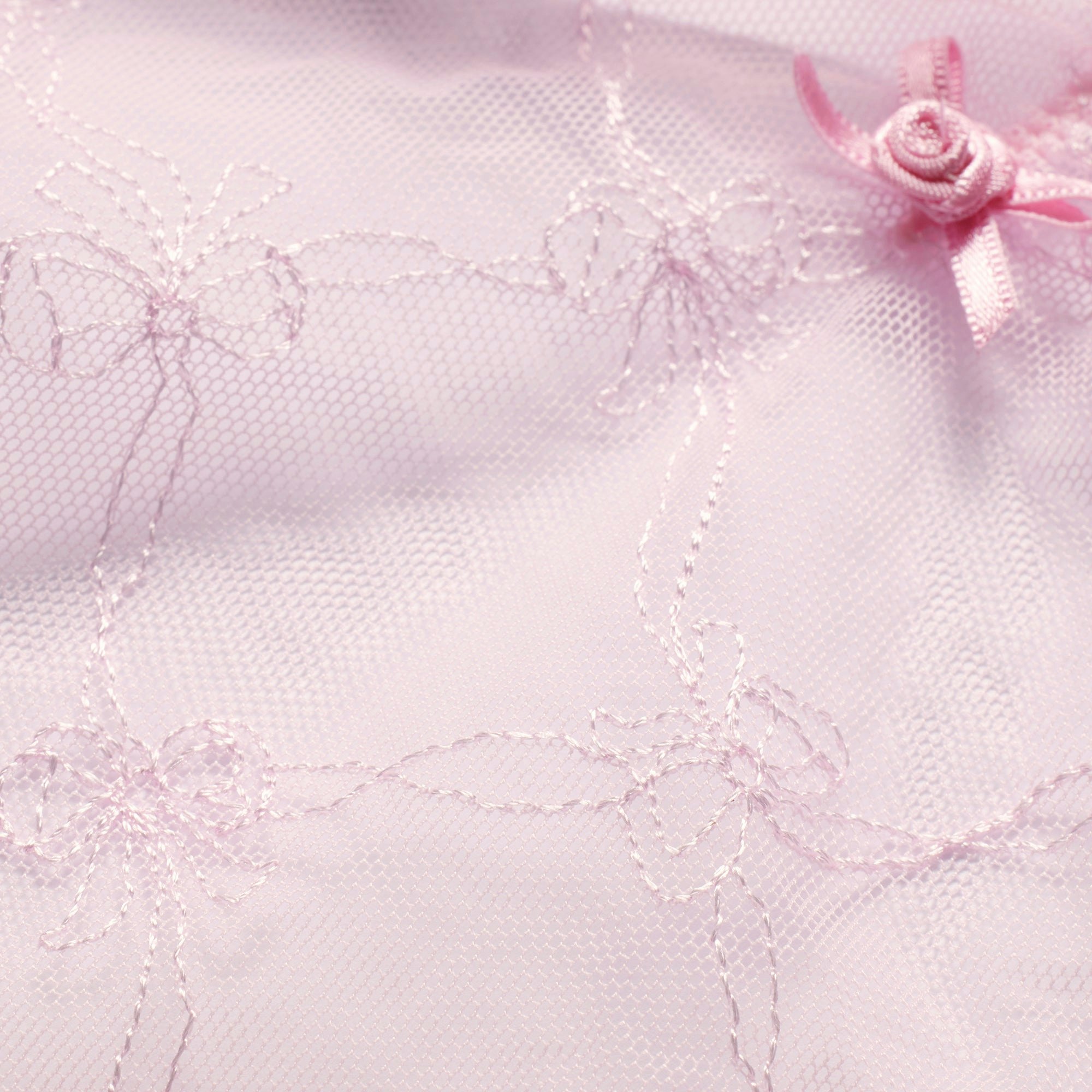 SPRING INTIMATES | CHERRY BLOSSOM BOW TULLE ADDITIONAL FABRIC DETAILS