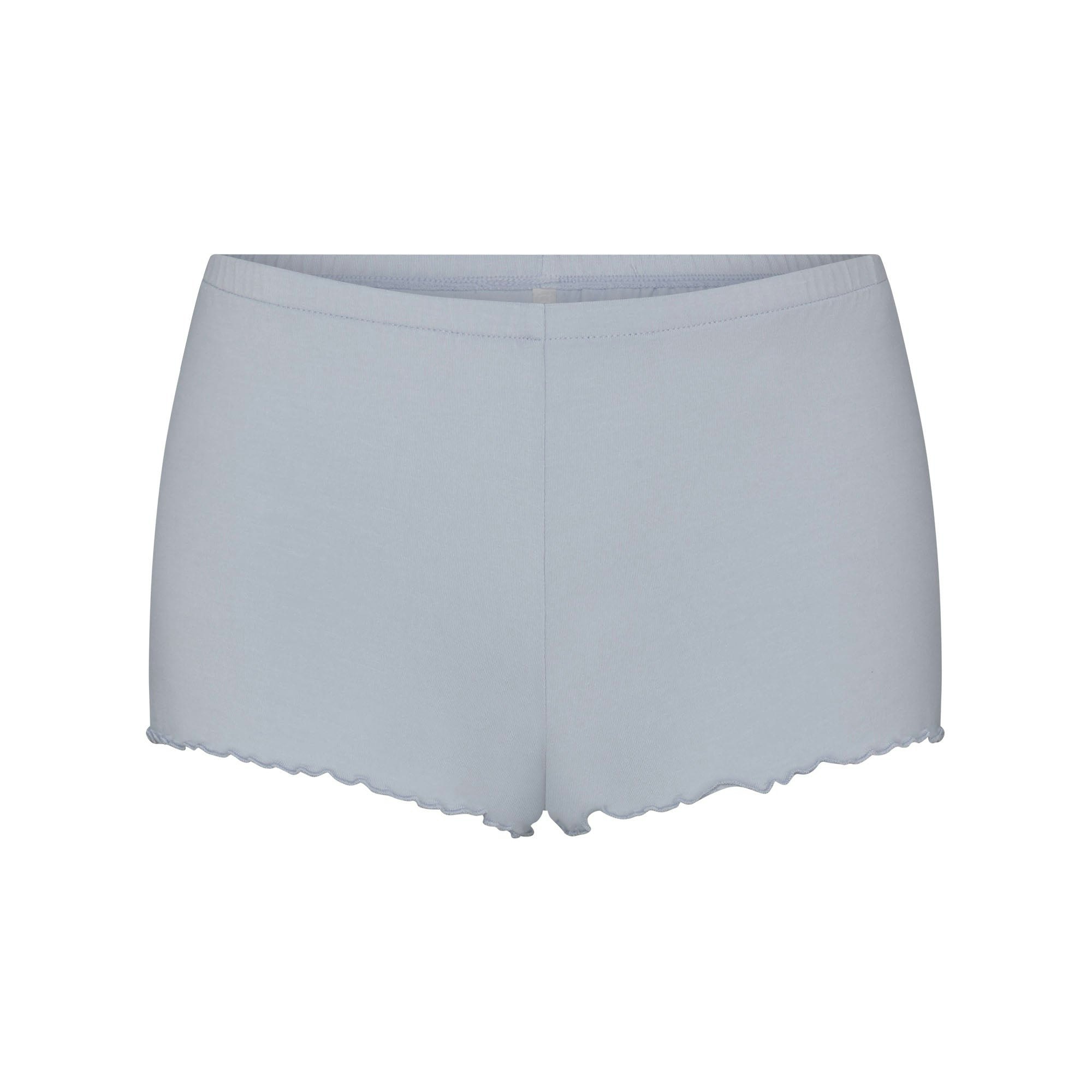 SKIMS SLEEP CAMI SET | ZEN BLUE FLAT ON A WHITE BACKGROUND | FLT