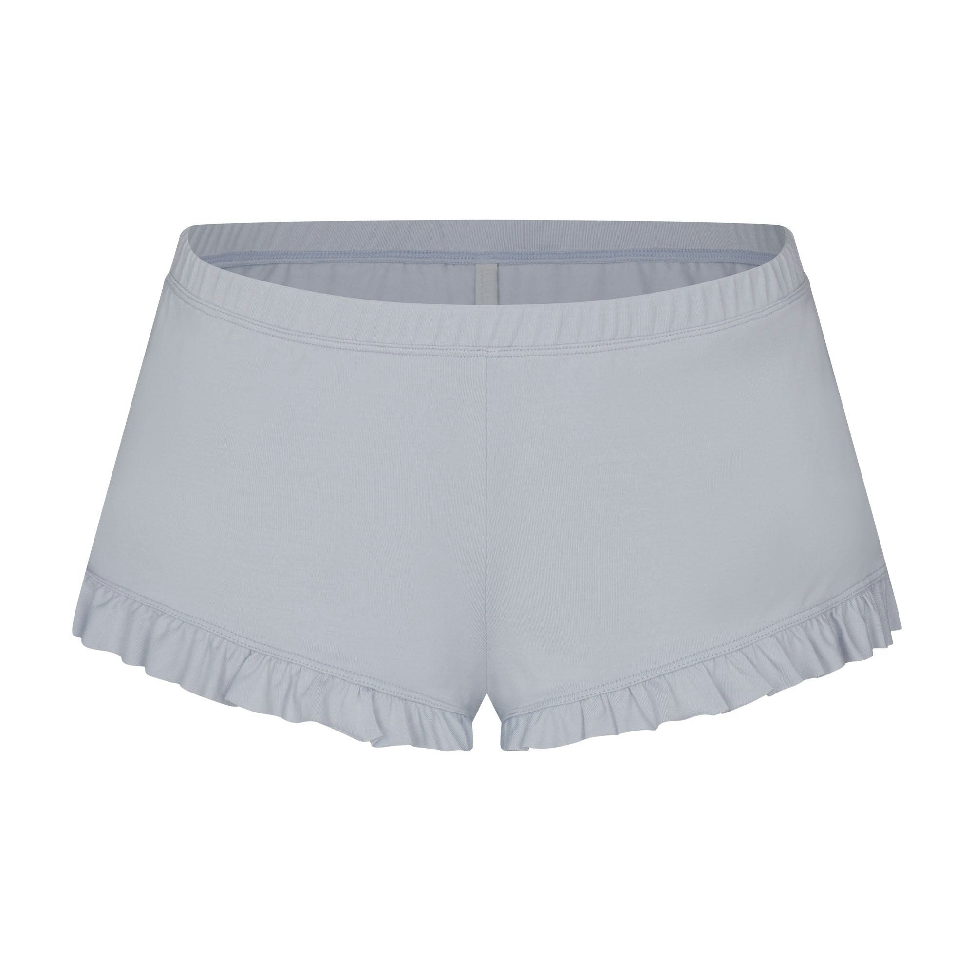 SKIMS SLEEP SCOOP NECK SLEEP SET | ZEN BLUE FLAT ON A WHITE BACKGROUND | FLT