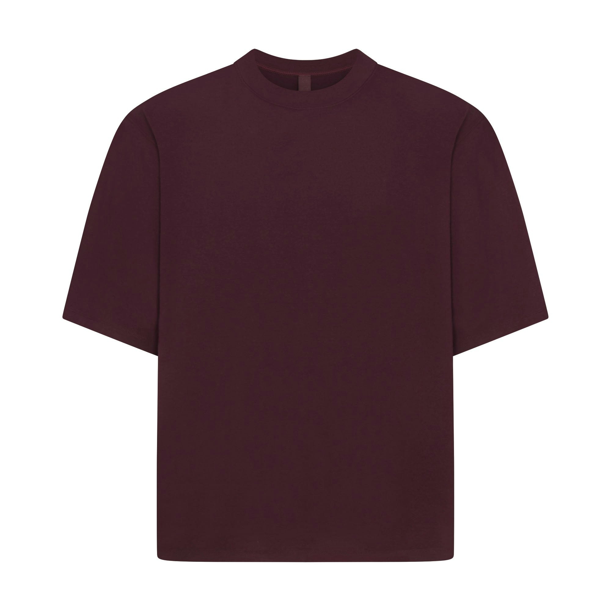 JERSEY LOUNGE MENS RELAXED MOCKNECK | CURRANT FLAT ON A WHITE BACKGROUND @ | FLT
