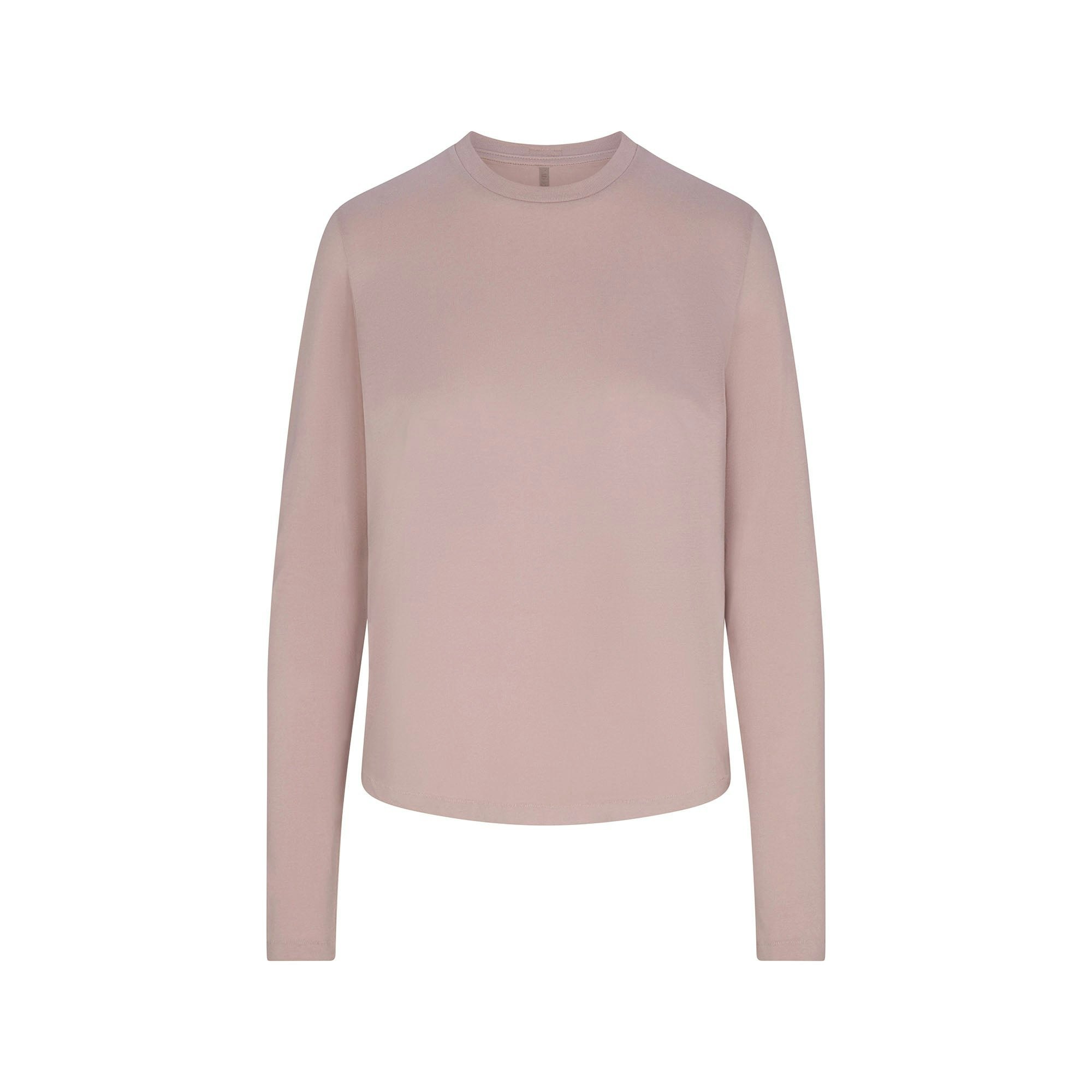 RELAXED TEES LONG SLEEVE T-SHIRT | FAWNFLAT ON A WHITE BACKGROUND | FLT