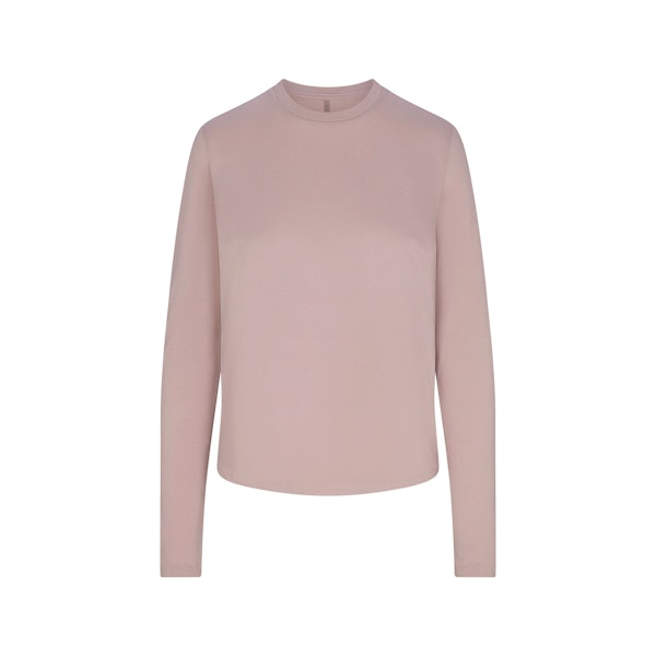 RELAXED TEES LONG SLEEVE T-SHIRT | FAWNFLAT ON A WHITE BACKGROUND | FLT