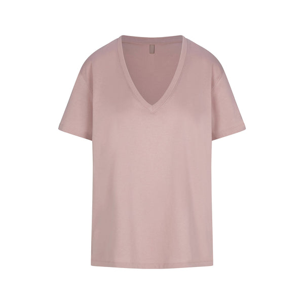 RELAXED TEES OVERSIZED LONG T-SHIRT | STONE | XXS