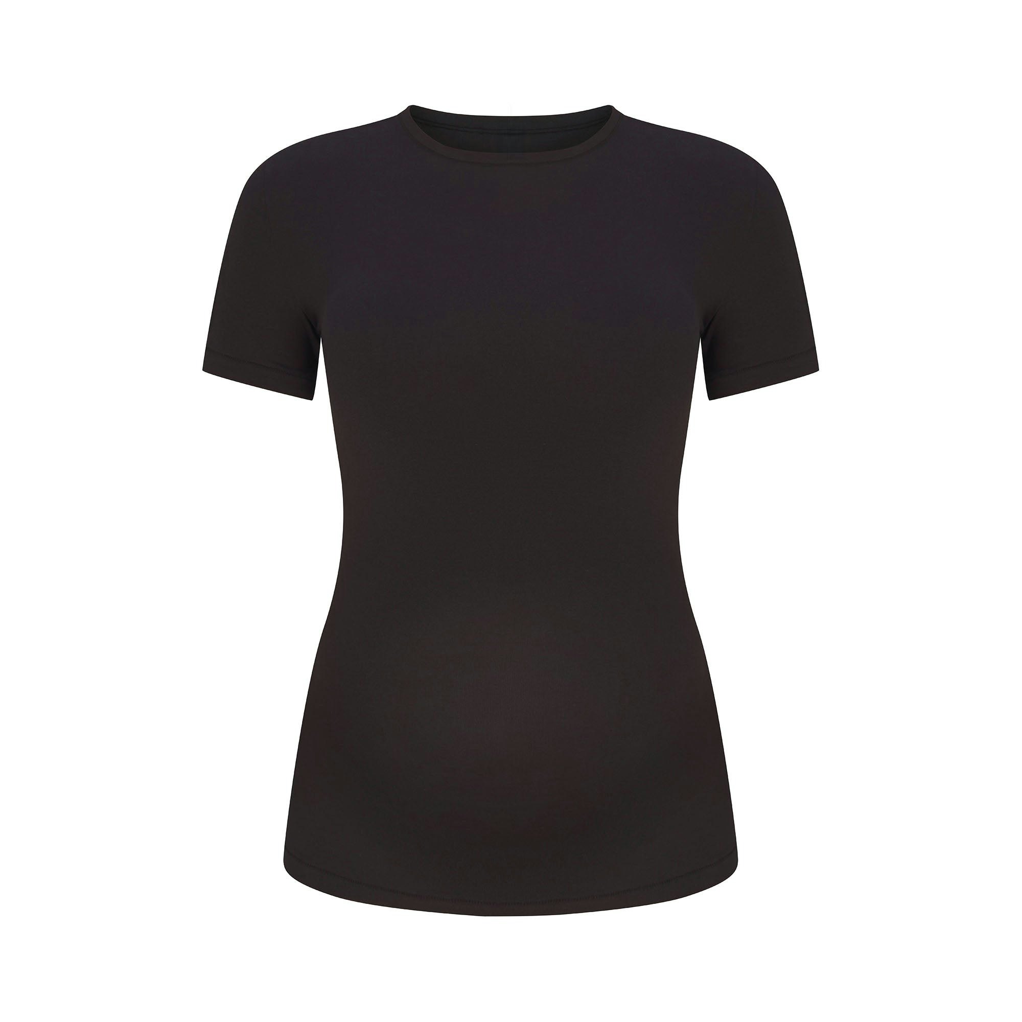 COTTON JERSEY MATERNITY T-SHIRT | SOOT FLAT ON A WHITE BACKGROUND | FLT