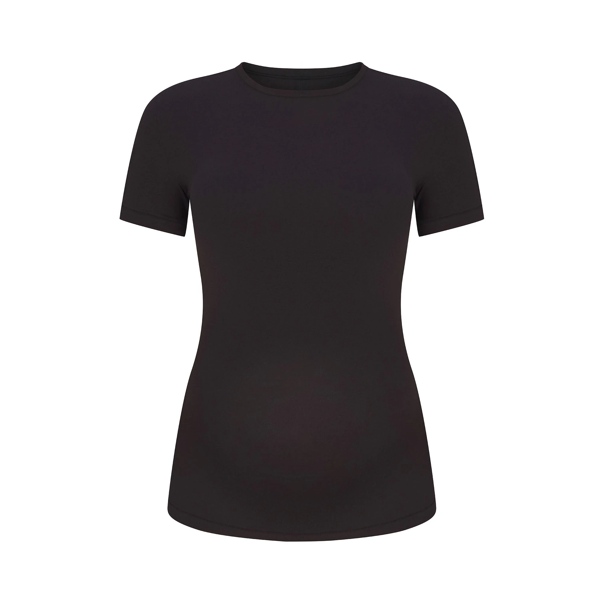 COTTON JERSEY MATERNITY T-SHIRT | SOOT FLAT ON A WHITE BACKGROUND | FLT