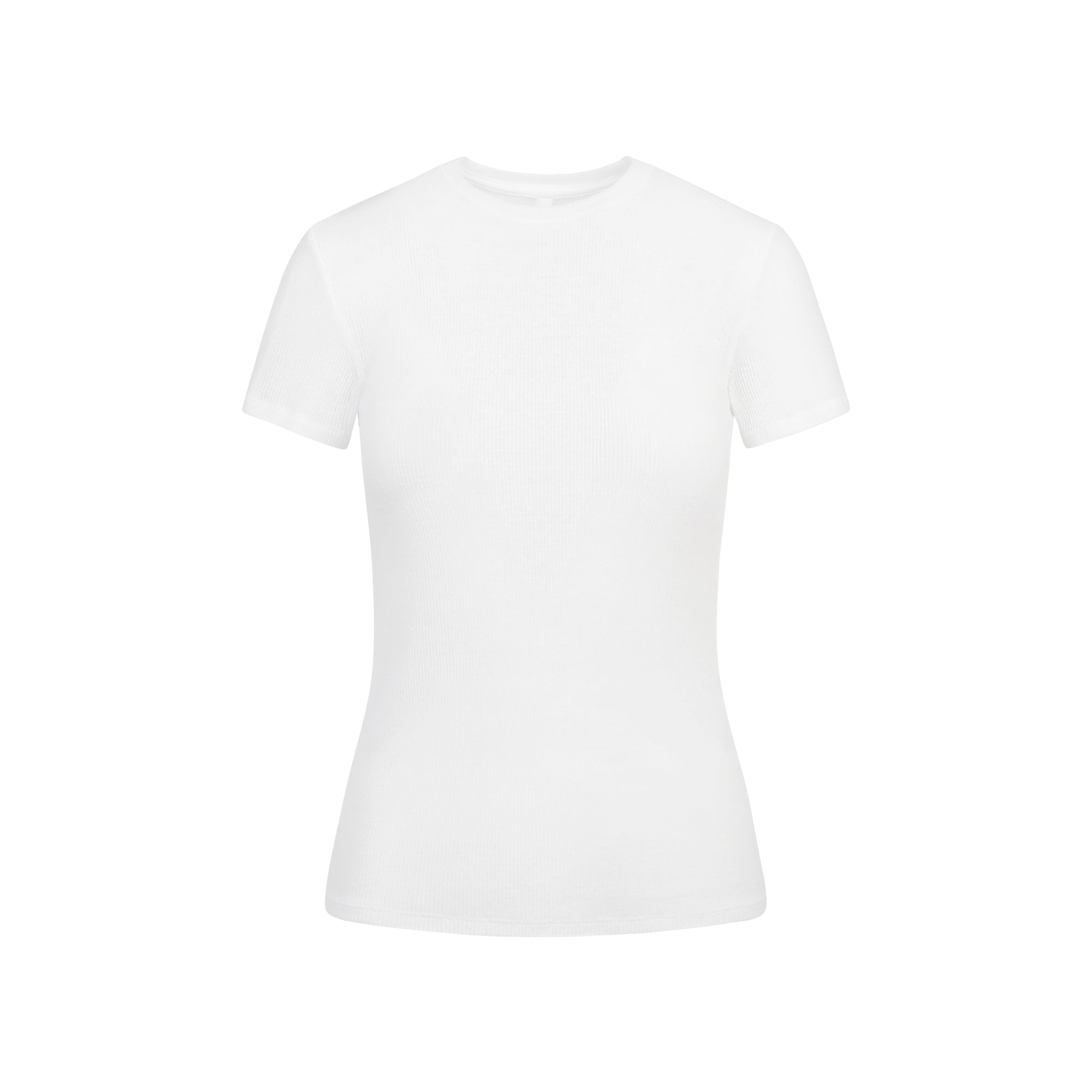 【関税込み】SKIMS ホワイト SKIMS Stretch Tシャツ 3枚セット SHEER RIB T-SHIRT | SNOW