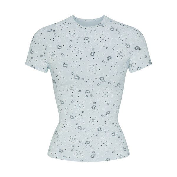 WORN IN JERSEY T-SHIRT | LIGHT HEATHER GREY SKIMS HEART | SKIMS
