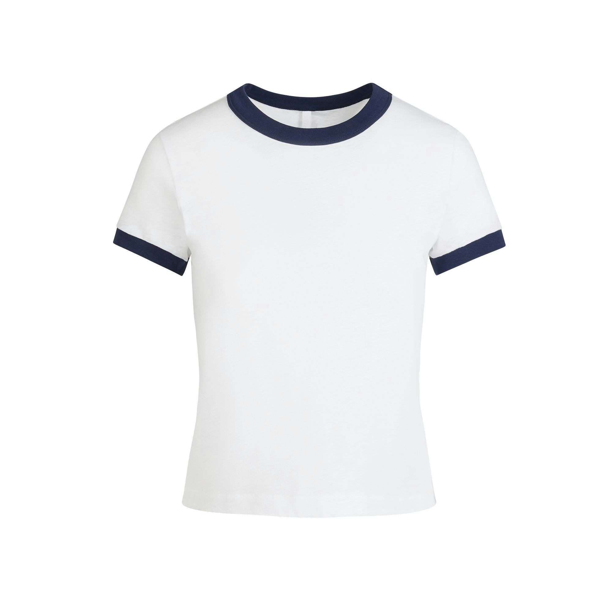WORN IN JERSEY BABY TEE | SNOW CONTRAST FLAT ON A WHITE BACKGROUND @ | FLT