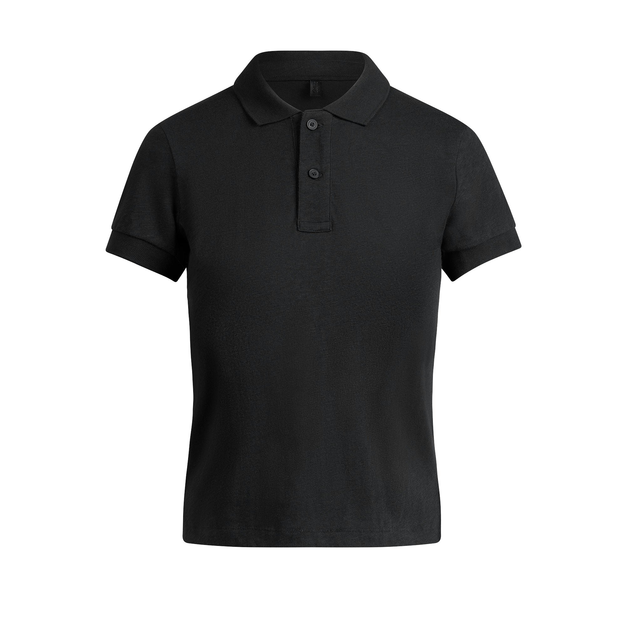 WORN IN JERSEY POLO | ONYX FLAT ON A WHITE BACKGROUND @ | FLT