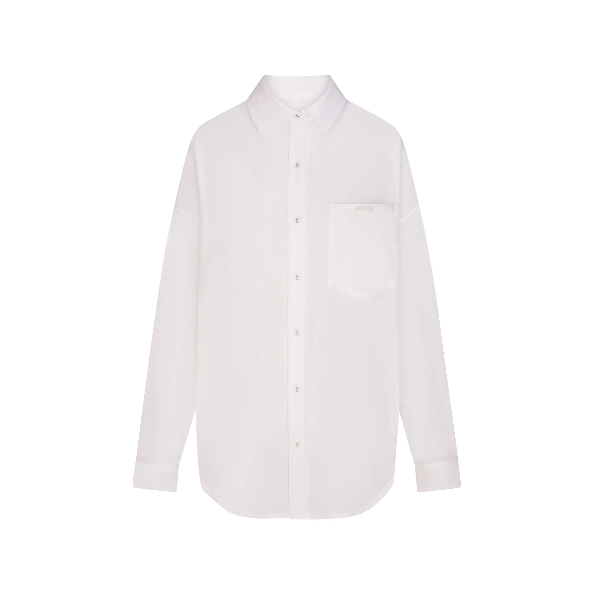 ORGANIC COTTON SLEEP LONG SLEEVE SET | SNOW FLAT ON A WHITE BACKGROUND | FLT