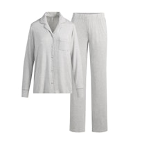 SKIMS SLEEP LONG SLEEVE BUTTON UP SET