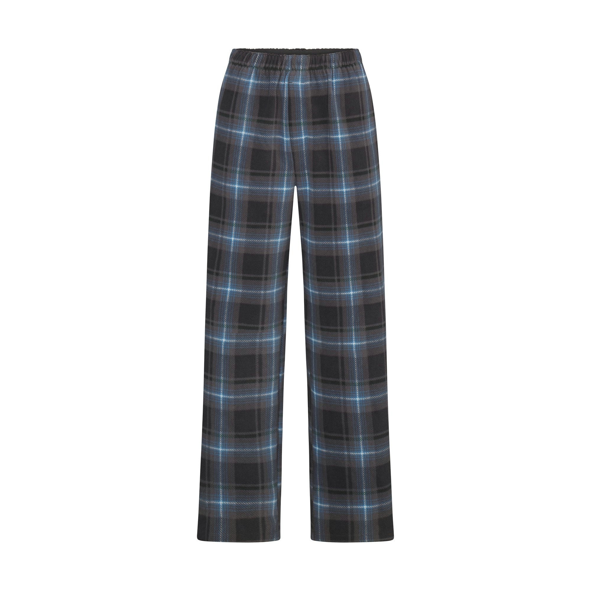 FLEECE SLEEP UNISEX SLEEP SET | GLACIER PLAID FLAT ON A WHITE BACKGROUND | FLT