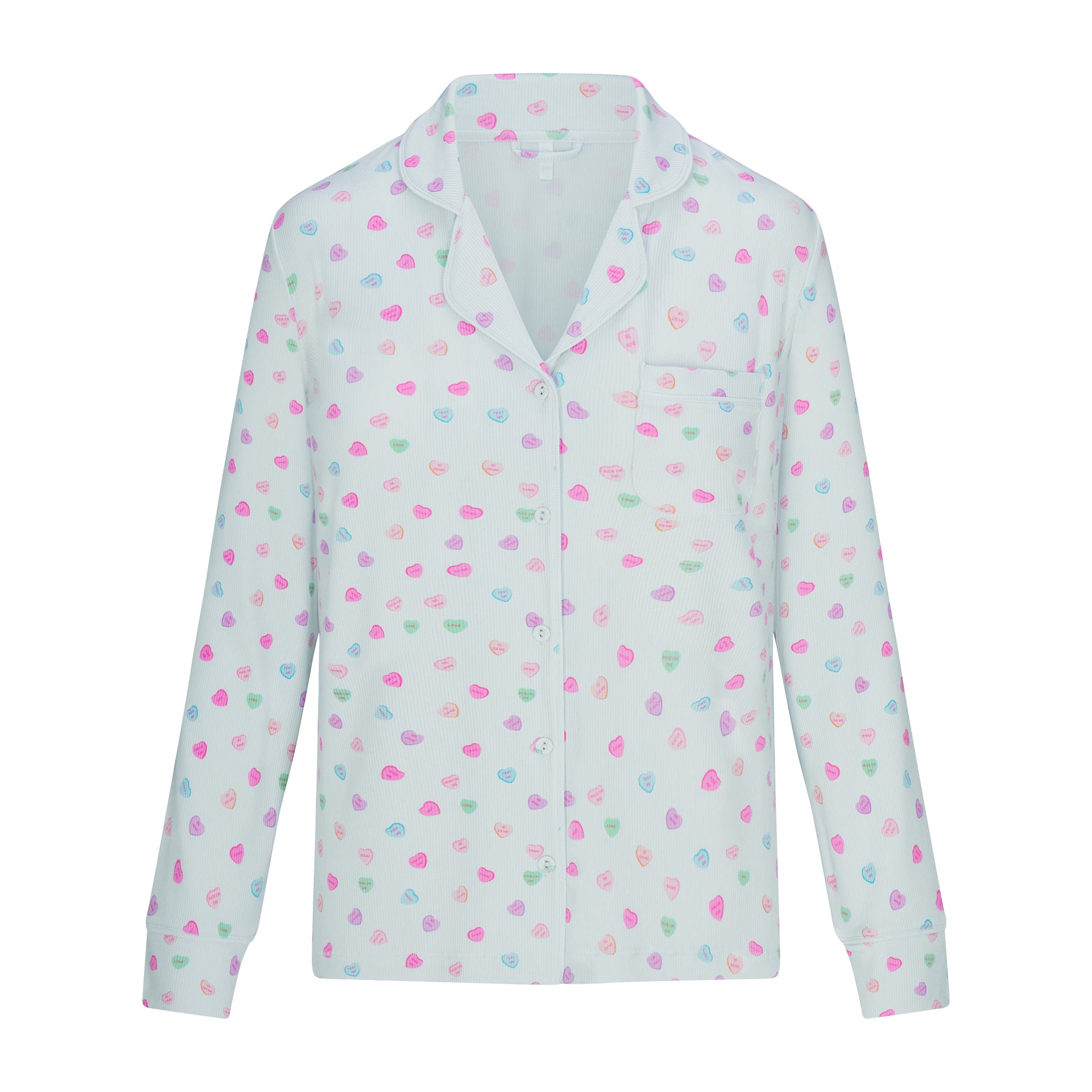SOFT LOUNGE SLEEP SET | CLOUD CANDY HEART PRINT