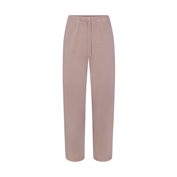 TERRY MENS CLASSIC STRAIGHT LEG PANT FAWN FLAT ON A WHITE BACKGROUND | FLT | FLT