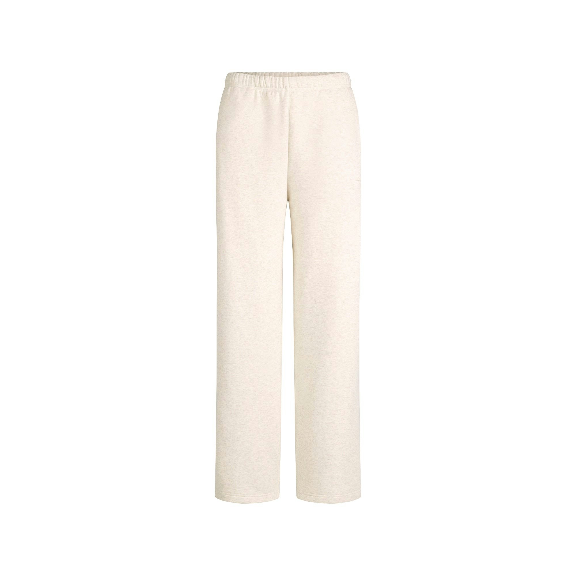 COTTON FLEECE CLASSIC STRAIGHT LEG PANT | OATMEAL HEATHER FLAT ON A WHITE BACKGROUND | FLT