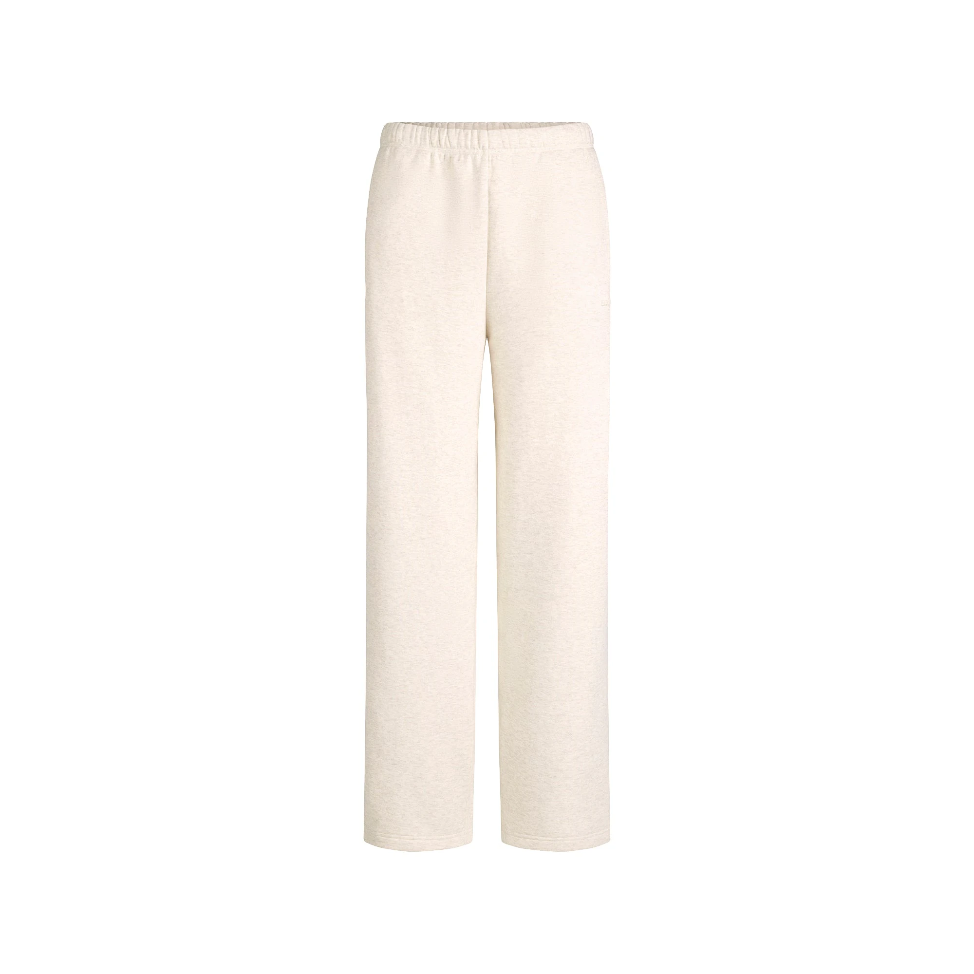COTTON FLEECE CLASSIC STRAIGHT LEG PANT | OATMEAL HEATHER FLAT ON A WHITE BACKGROUND | FLT