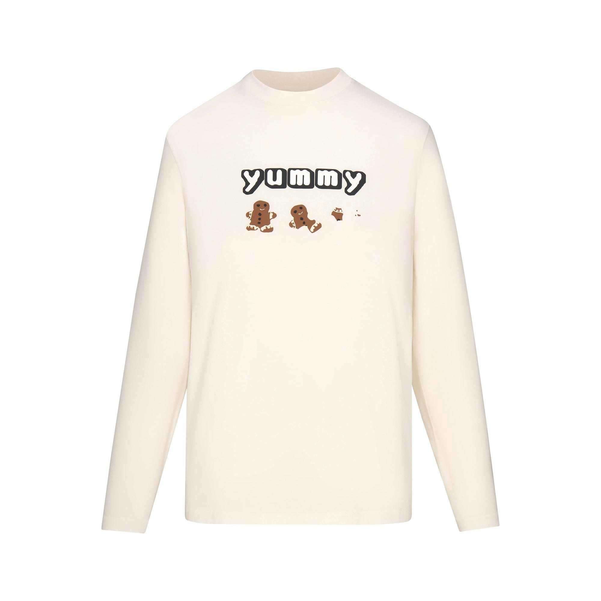 CACTUS PLANT FLEA MARKET X SKIMS BOYFRIEND LONG SLEEVE SET | MARBLE GINGERBREAD PRINT FLAT ON A WHITE BACKGROUND