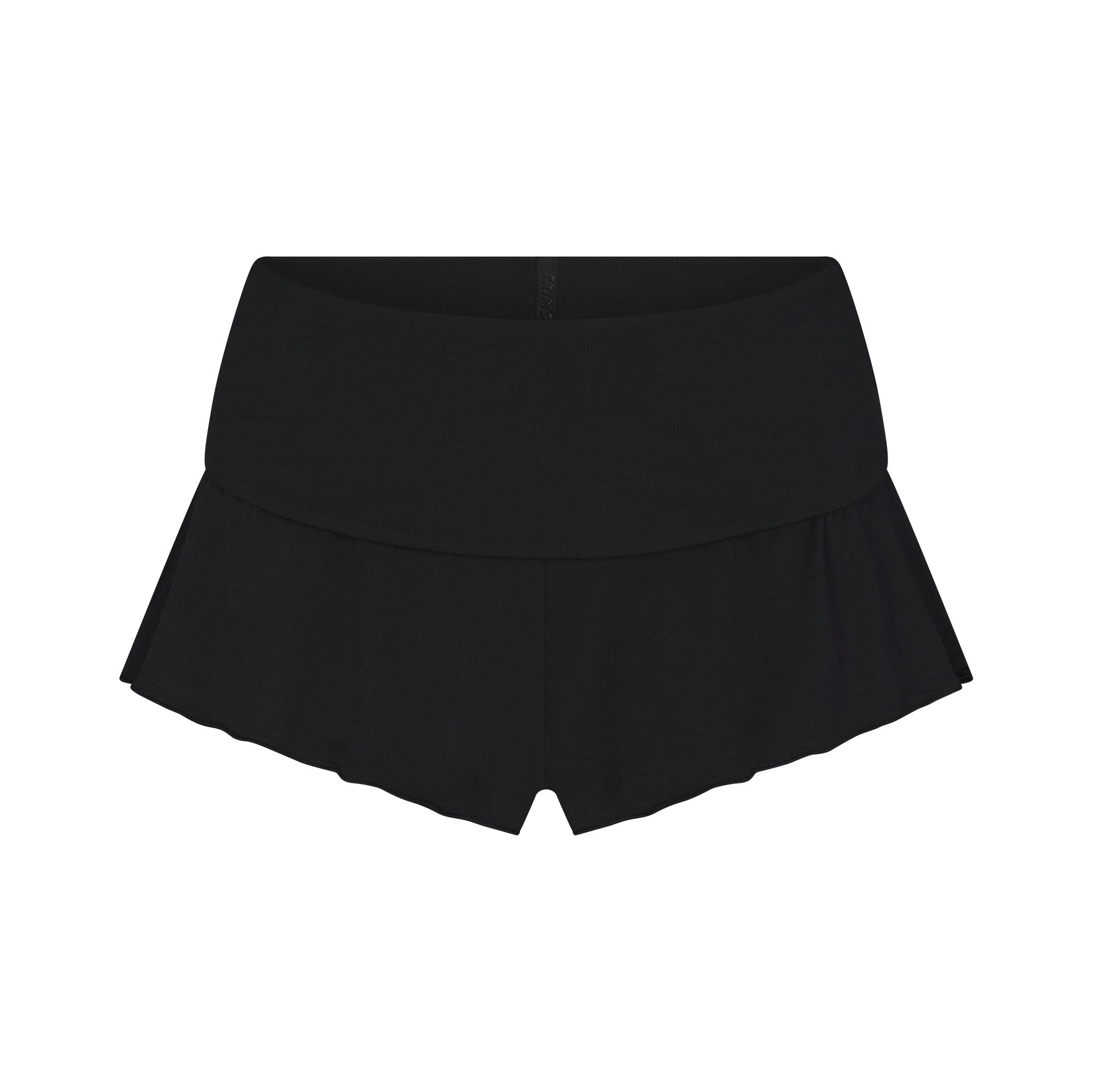 SKIMS SLEEP HENLEY AND FOLDOVER SHORT SET | ONYX | SKIMS