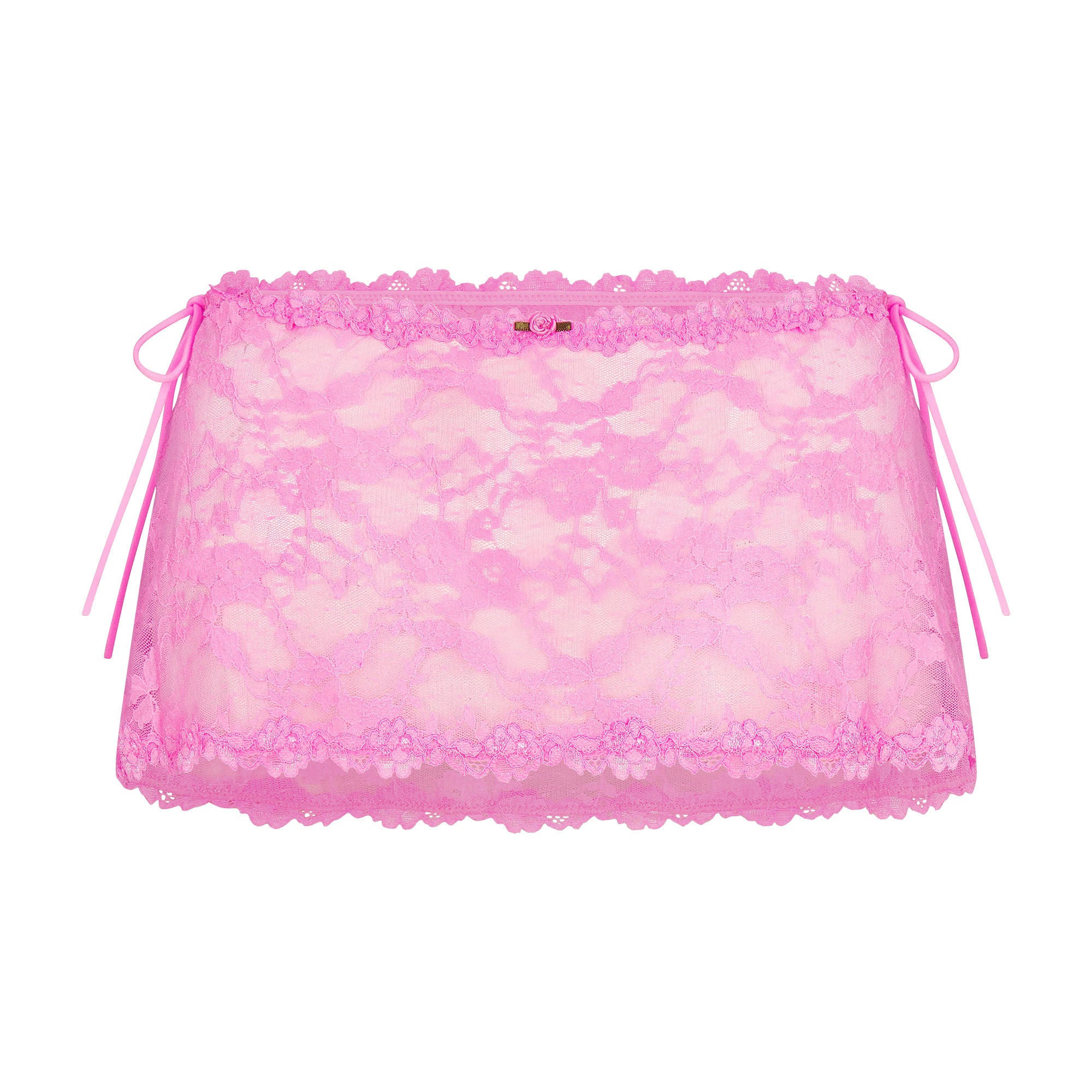 【関税込み】SKIMS ミニスカート STRETCH LACE TIE SIDE MINI SKIRT | SUGAR PINK